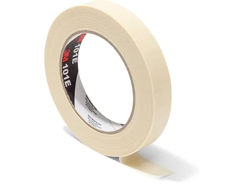 Dpm Tapes - 101E Papierband Zum Abdecken Allgemeinen Gebrauch, Lackieren, Handbeschriften, Etikettierung - Professionell, Original, Universal - Hochwertiger Klebstoff (19 mm x 50 m)