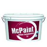 McPaint Silikon Fassadenweiß für außen, mit Lotus-Formel und extra UV-Schutz, weiß, 5 L