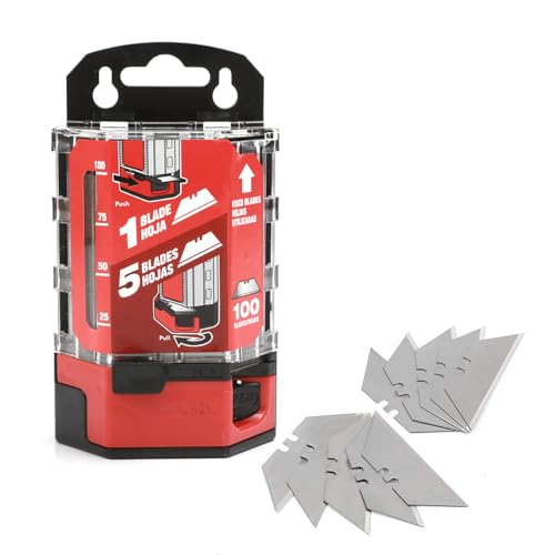 Goldblatt G08283 Allzweckklingen aus gehärtetem SK2M-Stahl, mit Spender, 100 Stück