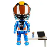 Generisch Motorrad-Actionfigur, Motorrad-Spielzeug verwandeln | Boy Toys Motorradmodell | Sammelfiguren, Q-Version Motorradfahrer-Schreibtischdekoration, Verwandlungsspielfiguren, Sammelspielzeug