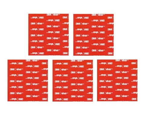 INDIAN STORE 24 3 M VHB 5952 Doppelseitiges Klebeband, Hochleistungsmontage Wasserdichtes Schaumband für Wand- und LED-Lichtbänder, Auto- Wohn-Bürodekor, Steckdose (VHB 5952_5 Stück_10cm x 10cm)