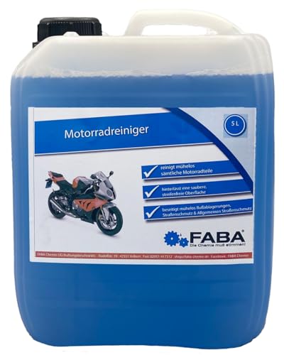 FABA Motorradreiniger 5 L Motorrad-Reiniger Bike Cleaner inkl. Auslaufhilfe