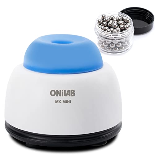 ONiLAB Mini Vortex Mixer mit Touch Funktion, Labor Mischen, Nagellack, Tattoo Tinte, Wimpernklebstoffe und Acrylfarben Mischen, Labor Vortexer für Zentrifugenröhrchen und Teströhrchen, Blau