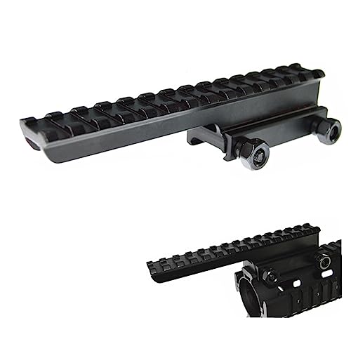 FIRECLUB Anodized Aluminum 1" Offset Weaver Picatinny High See Thru Riser Extra Elevation Extension Mount for Scope Sight