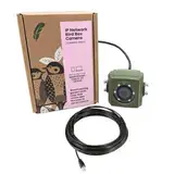 Green Feathers Wired Network Outdoor Bird Box & Wildlife HD Camera PoE Version, EU PSU (Camera + 20m Cable, EU PSU)