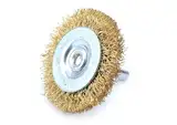 Scheibenbürste 50 mm, Messingnagel, ideal für Metall- und Holzarbeiten, hohe Haltbarkeit und Festigkeit