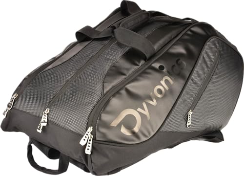 Dyvonics Padel Pro Sport-Tasche (70 Liter) Rucksack Reise-Tasche XL - Mit belüftetem Schuhfach und Zwei Thermo-Fächern - inklusive Raincover