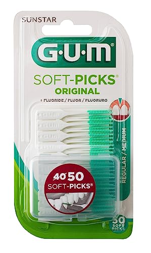 Gum 158155 Soft Picks Original-Bürsten, regelmäßig, 50 Stück