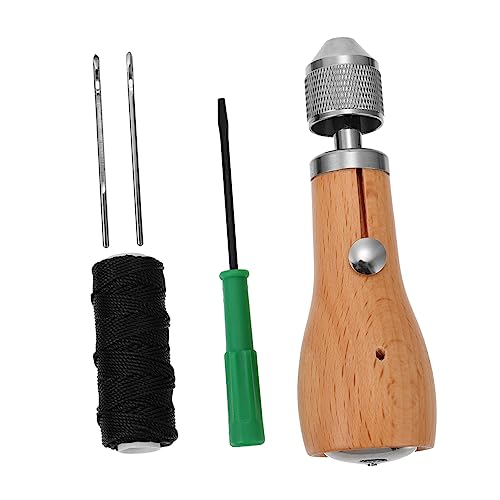 BELLIFFY 1 Set Leder Stitcher Restaurierungswerkzeug Piercing Sets Nähahle Set Nähset Nähnadel Set Nähset Für Nähmaschine Handwerkzeug Stoff Nähwerkzeug Handhefter Holz