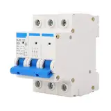 3P 80A PC Flammhemmender Miniatur-Leistungsschalter, Robust und Strapazierfähig, Schienenmontage, 400 V, Unterspannungsauslöser, Eingang von Oben nach Unten, 50 Hz, für Heim-,