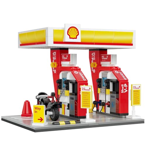CaDA Shell 927DE66028 Mini-Tank-Set, 305 Teile, 8 Stück, mit LED-Leuchten