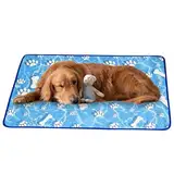 Kühlmatte für Hunde | selbstkühlende Matte für Hunde – atmungsaktives Kissen, rutschfest, waschbar, für Reisen, Camping, Outdoor