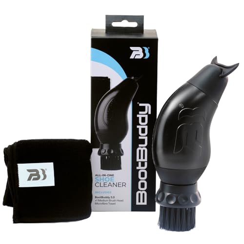 Boot Buddy Schuh- und Stiefelreiniger-Bürste: Scrub Clean Walking & Wanderschuhe, Golfschuhe, Fußballschuhe, Gummistiefel & allgemeine Outdoor-Schuhe und Ausrüstung, in Minuten, kommt mit Handtuch