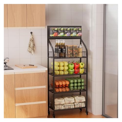 Gemüseregal Kommerzieller Supermarkt-Regal-Organizer für Obst und Gemüse, 4-stufiges Supermarkt-Süßigkeiten-Einzelhandels-Präsentationsregal, Metall-Präsentationsständer für Snacks, Süßigkei