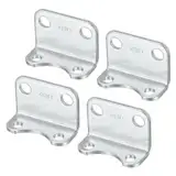 PATIKIL Luftzylinder Verbindung Pneumatische Stange Schiene Montage Halterung 4 Pack Pneumatische Teile Zylinder Installation Stand für 32mm Zylinder Durchm.