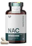 SOLVISAN - NAC 800 mg N-Acetyl-L-Cystein Kapseln - 200 Kapseln - In Deutschland produziert - Vegan, Laborgeprüft und ohne Zusatzstoffe