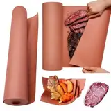 YSOOUA Butcher Paper for Smoking Meat Pink Metzgerpapier Rolle Butcher Paper BBQ 44cm x 20m Kraftpapier Rolle für Grill Smoker Fisch Fleisch BBQ Butcher Papier Grillpapier