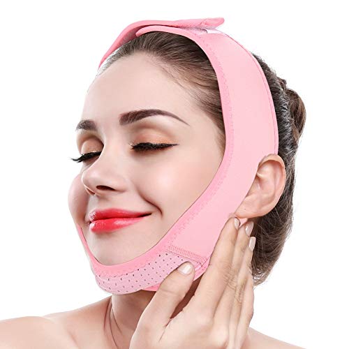 Lifting-Maske, Gewichtsverlust-Bandage für das Gesicht, doppelseitige Kinnbandage zur Gewichtsreduktion