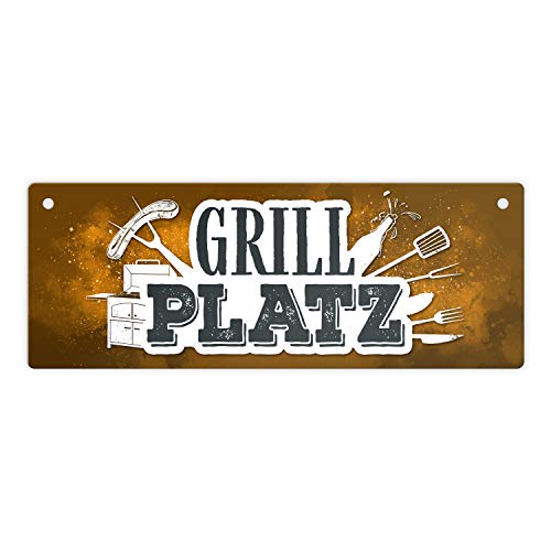 Grillplatz Metallschild XL