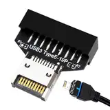 19-poliger Motherboard-Header-Adapter – USB 3.2-Anschluss, effizienter Datenanschluss | PC-Panel-Header-Adapter, Hochgeschwindigkeitsübertragung für eine schnelle Installation