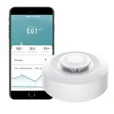 【Smart Air Quality Monitor】WiFi Indoor Air Quality Meter Detects CH2O, CO2, VOC, Temperature and Humidity, APP Control, Thermometer Humidity Monitor For Smart Home Automation