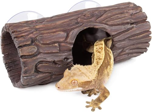 SUKEOPET Höhlen für Reptilien & Amphibien, Reptilien Höhle, Terrarium Versteck Zubehör für Leopardgecko Eidechsen Bartdrache Einsiedlerkrebse