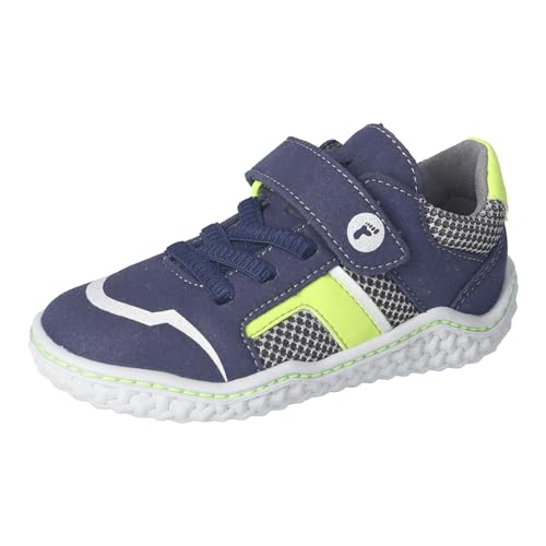 RICOSTA Jungen Kletthalbschuhe Jay, Kinder Halbschuhe, Weite: Mittel, waschbar,vegan, Klettschuhe, Strassenschuhe, Ozean/Graphit (180), 29 EU