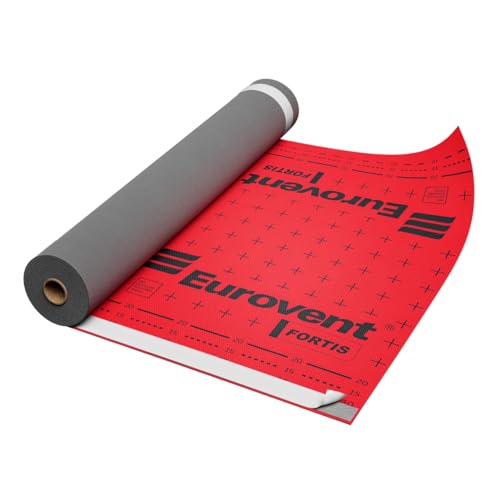 1,5m x 50m = 75qm KAUFDACH® FORTIS Hochdiffusionsoffene, reißfeste Dachmembran 190g/m2 (mit zwei ohne Selbstklebestreifen)