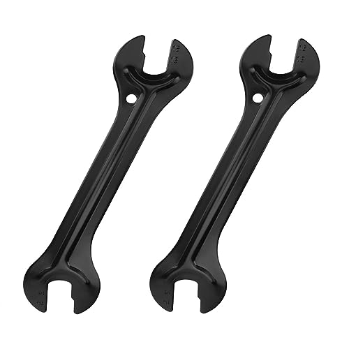 Shallho 2 Pcs Fahrrad Nabe Kegel Schraubenschlüssel Rad Naben Pedal Freie Nabenschlüssel Kassette Fahrrad Entfernung Reparatur Werkzeug 13 14 15 16mm Schwarz