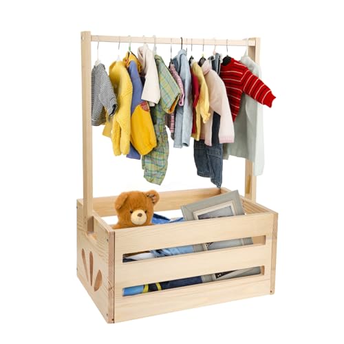 Holzkiste für Babypartys, Babykorb mit Griff Babykorb Holz Geschenkkiste Baby Aufbewahrungskiste Korb Schwangerschaftsgeschenke für Neugeborene Babyparty neue Eltern