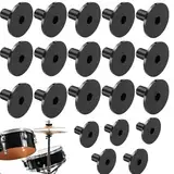 20 Stück Beckenständer-Hülsen, Beckenhüllen für Trommelbeckenständer, Ersatz für Shelf Drum Kit, Beckenhülsen Cymbal Stand Sleeves, Beckenständer Zubehör für Percussion-Instrumente