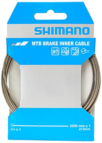 Shimano Unisex – Erwachsene Bremszug MTB, Silber/Schwarz, Länge: 2.05 mm