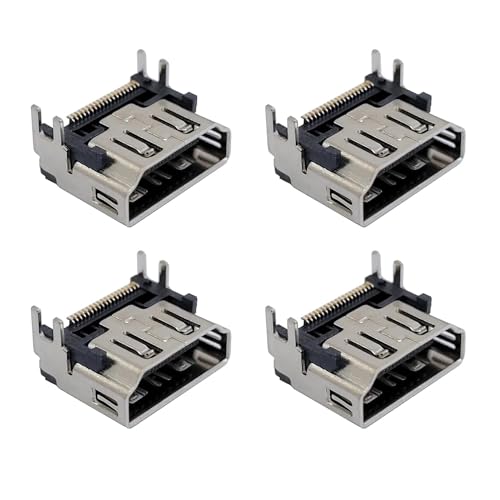 4x HDMI Port Socket Compatible with PlayStation 5 Socket Jack Interface Connector Replacement for PS5