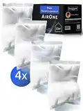 BonAura® AirOne Luftentfeuchter Nachfüllpack I 4er Set 680g Luftentfeuchter Granulat I Entfeuchter Nachfüllpack für Wohnräume I Schutz gegen Schimmel & Gerüche