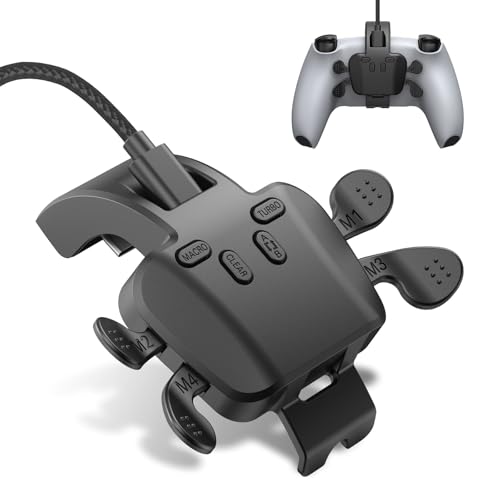 IWGAME Paddles für PS5-Controller, Plug and Play 4 Backbuttons, Unterstützung von Makros, Turbo, Tastenwechsel-Funktion,für PS5 Konsole/PC/Mac/Android, Keine Unterstützung für Drittanbieter-Controller