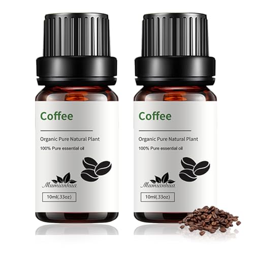 Kaffeeöl Gegen Falten 2 Stück Pure Coffee Essential Oil Kaffeeöl Kosmetik für Hautpflege Geeignet für Seife Haut und Haarpflegeprodukte