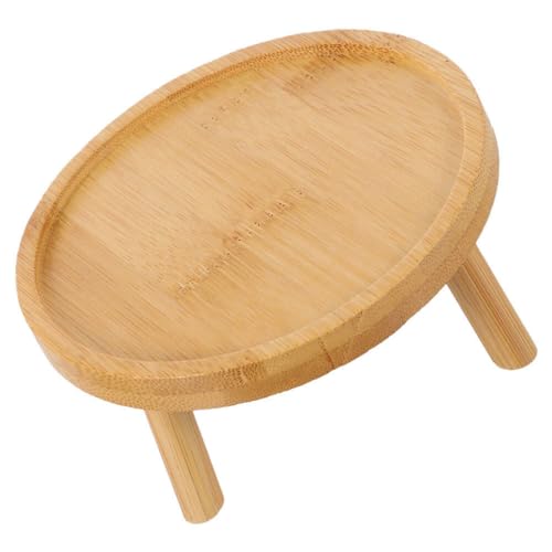 Supvox Mini-Holzhocker Blumenständer Pflanzgefäß Kleiner Sockel Getränkespender Stützsockel Für Pflanzen Kerzen Dessert