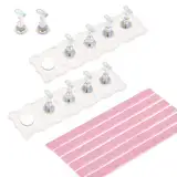 Molain 2 Stück Acryl-Nagelständer, Nagel Stander für Press on Nails Display Nagel Halter übungshand Nail Stand für gelnägel zum DIY Maniküre Salon Nail Stand für Nagelspitzen Übung(Weiß)