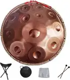 14-Note Handpan Drum Steel Percussion Instrument for Professional Use Includes Carry Bag Drum Stand and Mallet for Meditation, Yoga, Zen Practices