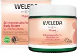 WELEDA Bio Mama Schwangerschaft Body Butter – vegane Naturkosmetik Babybauch Massage Körperbutter zur Dehnungsstreifen Vorbeugung. Hautpflege Körpercreme mit Sheabutter & Kakaobutter (1x 150ml)