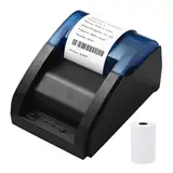 SHUAIGUO 58-mm-Desktop-Belegdrucker, POS-Drucker, direkter Thermodruck, kompatibel mit Android/iOS/Windows, unterstützt ESC/POS für den Versand, Restaurant, Küche, Supermarkt, Zuhause,