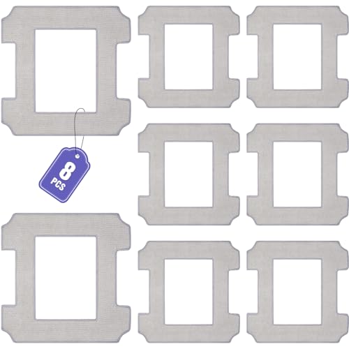 oGoDeal Reinigungspad für Ecovacs Winbot W2 Omni / W2 / W1 Pro / W1 Fensterputzroboter Zubehör, 8 Stück Waschbare Mikrofaser Reinigungstuch Wischtücher