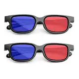 MingZhuInC 3D-Brille, 2 Stücke 3D Brille Rot Blau, Rot Blau Brille Für Filme Oder Pc-Spiele (Rot, Blau)