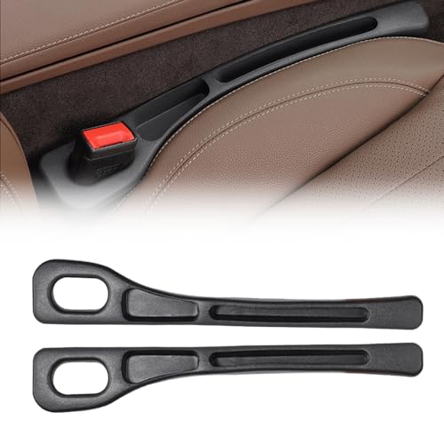 Aufbewahrungsbox für Autositze, 2024 Upgraded Autositz Gap Organizer Storage Box, Universal Autositz Lückenfüller Autositz Organizer Car Seat Gap Filler für Car Seat Gap (Schwarz, 2pcs)