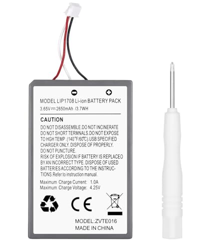 2650mAh Akku kompatibel für PS5 Controller [70% MEHR Leistung] - Einfacher Austausch des originalen Playstation 5 Akkus - High Performance Li-Ionen Battery