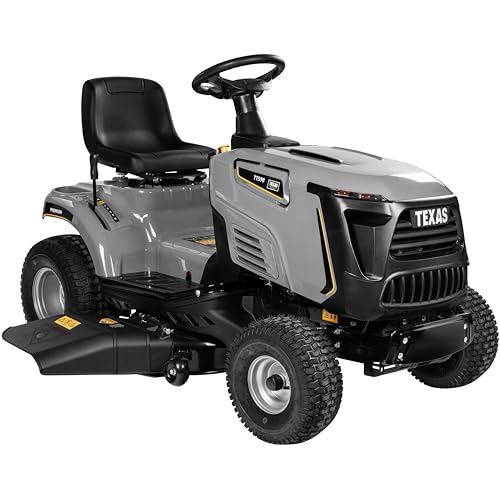 TEXAS Premium Aufsitzrasenmäher TTS98 Rasentraktor Aufsitzmäher Rasenmäher Traktor 432cm³ 12PS | 8800W | 4-Takt | 98cm Schnittbreite | Schnitthöhe 30-90mm | 170kg | 5+1 Gänge | LED-Scheinwerfer