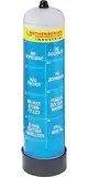 ROTHENBERGER Industrial 1x Sauerstoff Einwegflasche (O2) 930 ml | Fülldruck 110 bar | Anschluss: M 10 x 1