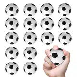 16 Stück Mini Fußball, Mini Sportbälle, Mini Fußball Stressbälle, Schaumstoffbälle, Mini Football, Mini Stress Ball Spielzeug, Stress Fussball Klein für Kinder und Erwachsene