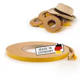 Korkstreifen selbstklebend, 5 m lang, 1 cm breit und 3 mm dick, zuschneidbar, Korkstreifen Dehnungsfuge, Hutband, Korkband, Kork selbstklebend, Hutverkleinerer selbstklebend – Made in Germany