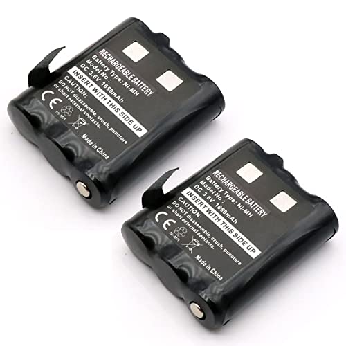 SHAWOROCE 2X 1650mAh 3,6V AKKU Batterien PMNN4477AR 1532 für Motorola PMR446 Funkgerät Walkie Talkie Talkabout TLKR T92 H2O T82 Extreme T62 T605 H2O T800 AA Batterie